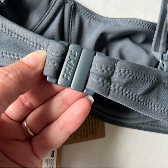 *SOLD C* NWT SKIMS Ruched bikini top Rhinestone strappy bikini bottom small - Picture 6 of 15